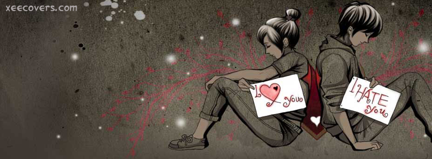 I Hate My Girl Friend But She Loves Me FB Cover Photo HD