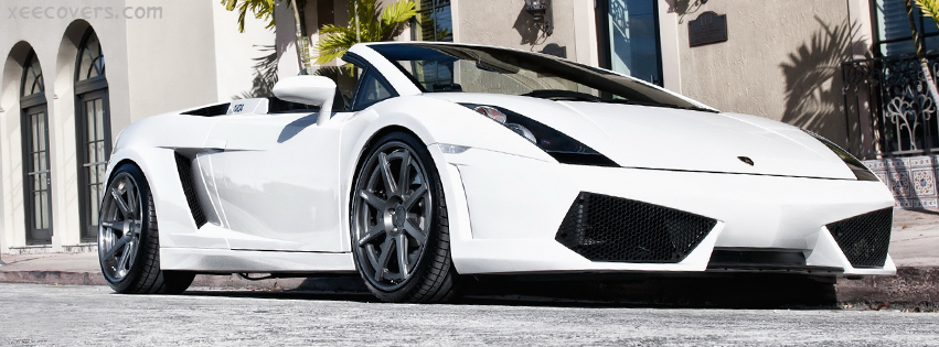 Lamborghini White FB Cover Photo HD