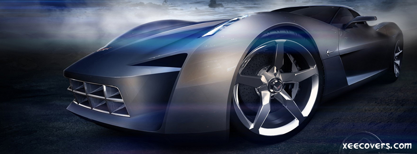 Corvette Stingray Concept facebook cover photo hd
