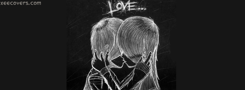 Emo Love Drawing FB Cover Photo HD