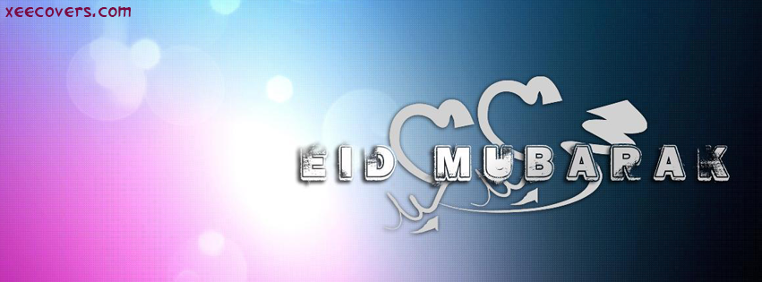 Eid Mubarak Pink Calligraphy FB Cover Photo HD