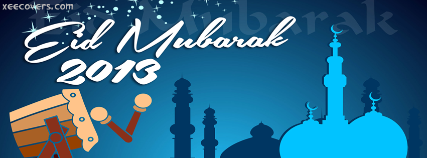 Eid Mubarik Of 2013 facebook cover photo hd