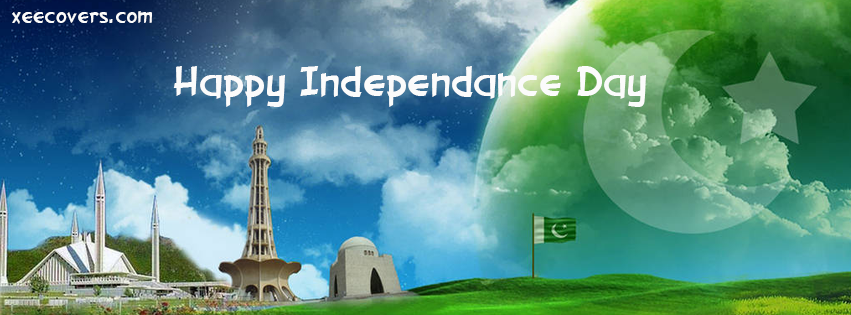 Minar-e-Pakistan Happy Independence Day FB Cover Photo HD